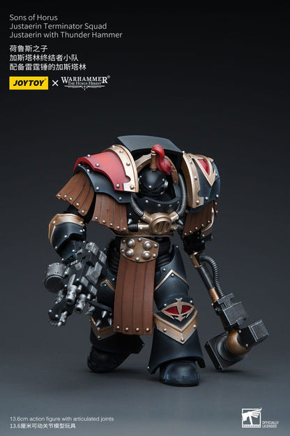 Warhammer The Horus Heresy Action Figure 1/18 Sons of Horus Justaerin Terminator Squad Justaerin with Thunder Hammer 12 cm