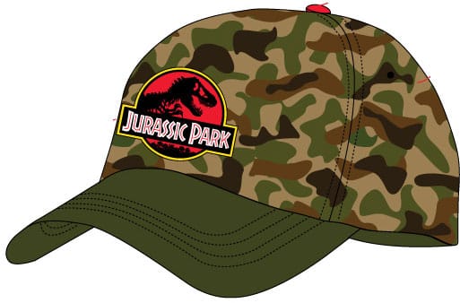 Jurassic Park Curved Bill Cap Camo Beanies & Caps