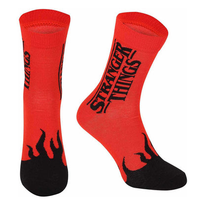 Stranger Things Socks Red Flame Small
