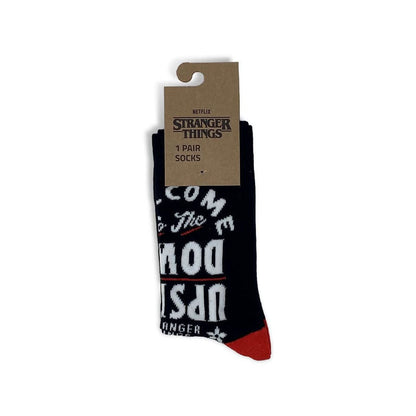 Stranger Things Socks Upside Down Small