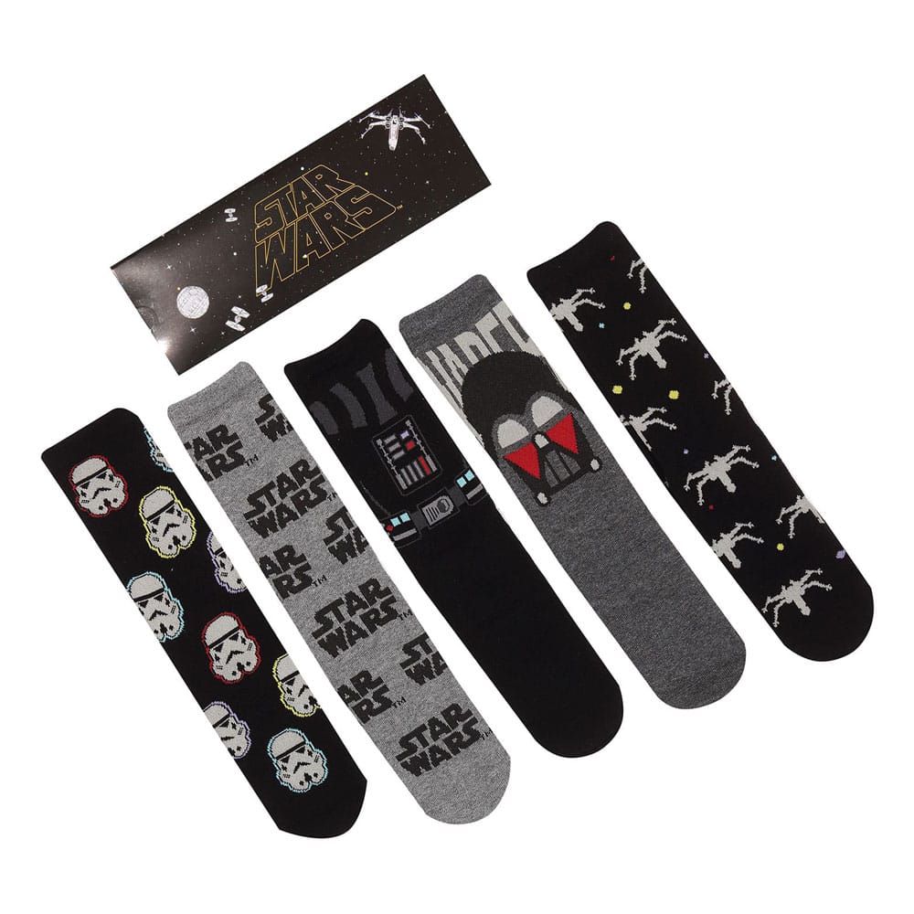 Star Wars Socks 5-Pack Dark Side S-M Footwear