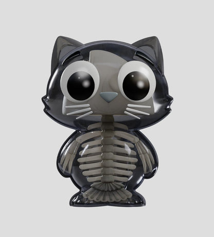 Cat Scans Mini Figures S2 Bare Bones 6 cm Blind Box Display (6)