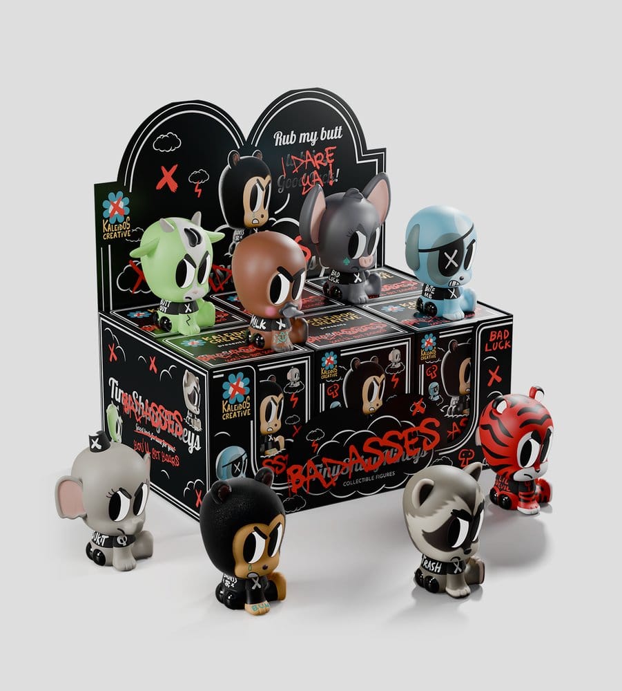Tiny Shiny Hiney Peakers Mini Figures S2 Badasses 7 cm Blind Box Display (6)