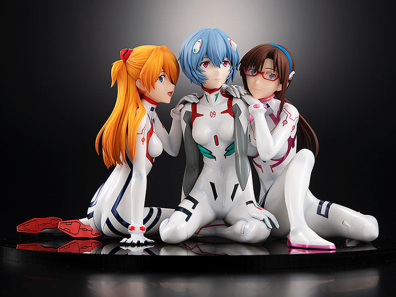 Evangelion: 3.0+1.0 Thrice Upon a Time PVC Statue 1/8 Asuka/Rei/Mari: Newtype Cover Ver. Kadokawa