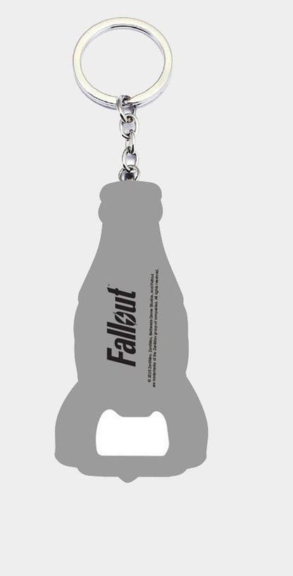Fallout Keychain with Bottle Opener Nuka Cola Logo Difuzed