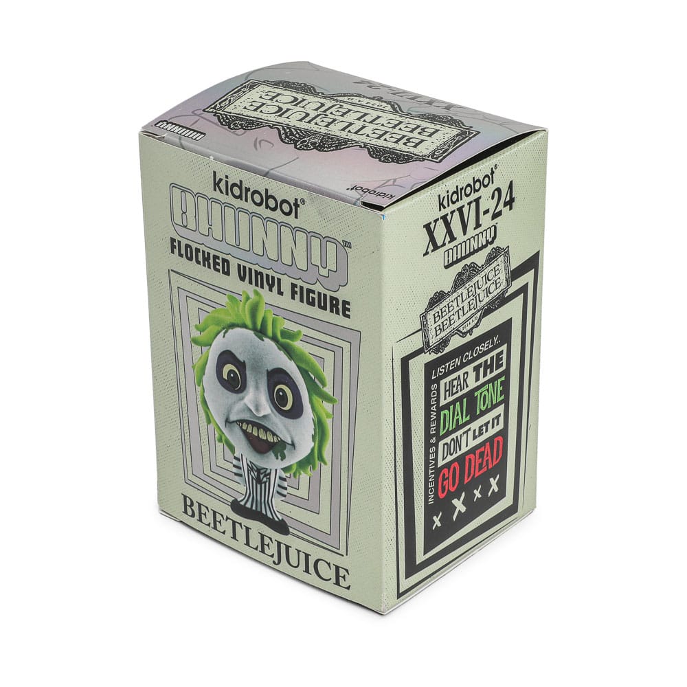 Beetlejuice Beetlejuice Bhunny Flocked Vinyl Figure Beetlejuice Striped Suit 10 cm Kidrobot