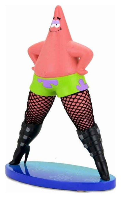 SpongeBob SquarePants Goofy Goober Rock Art Figure Patrick Star in Fishnets 15 cm