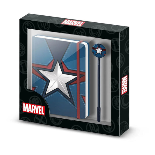 Marvel Diary Gift Box Captain America Stationery