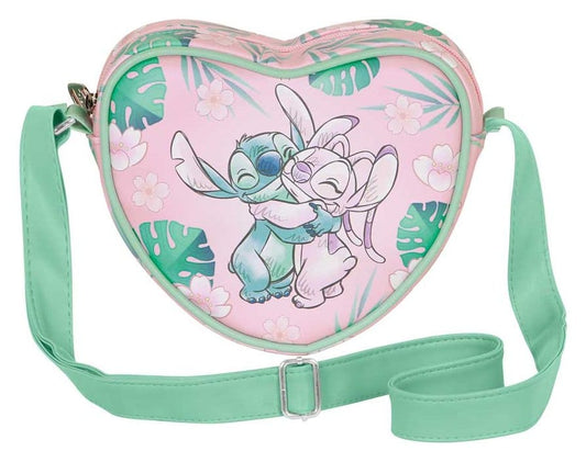Lilo & Stitch Casual Heart Crossbody Bag Hug Pink