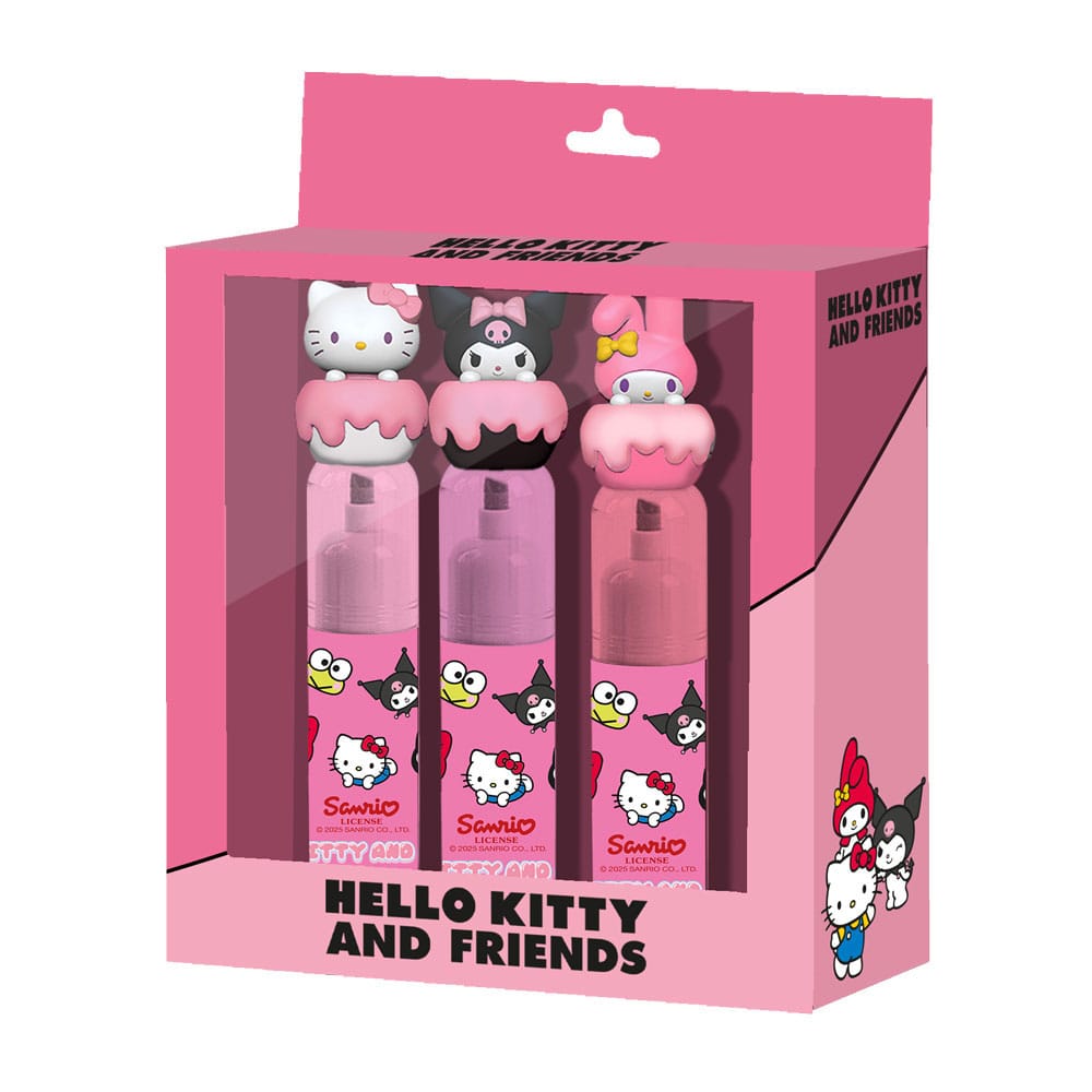 Sanrio Highlighters 3-Pack Stationery