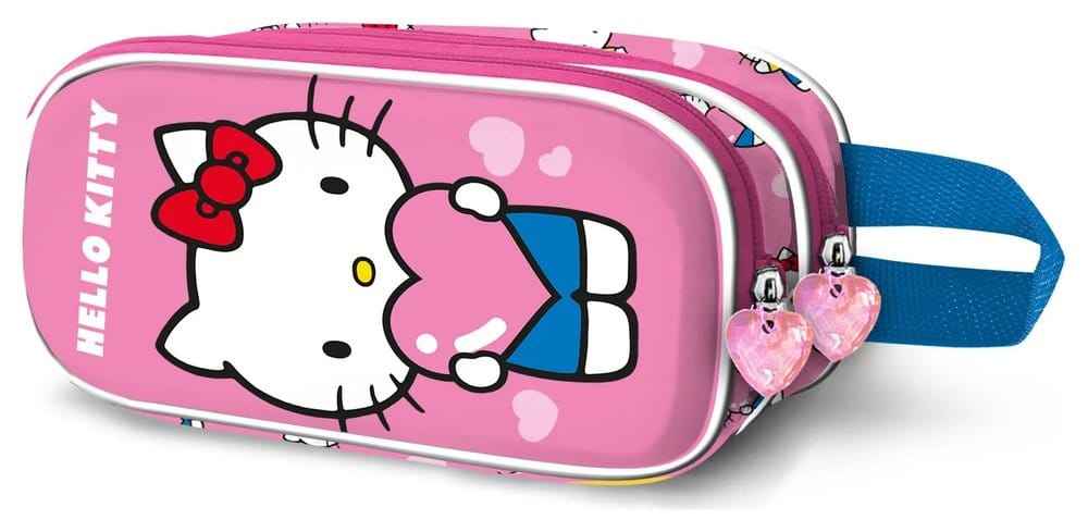 Sanrio 3D Double Pencil Case Hello Kitty Heart