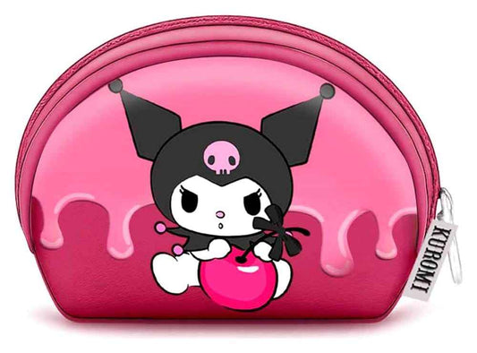 Sanrio Casual Oval Coin Purse Kuromi Cherry