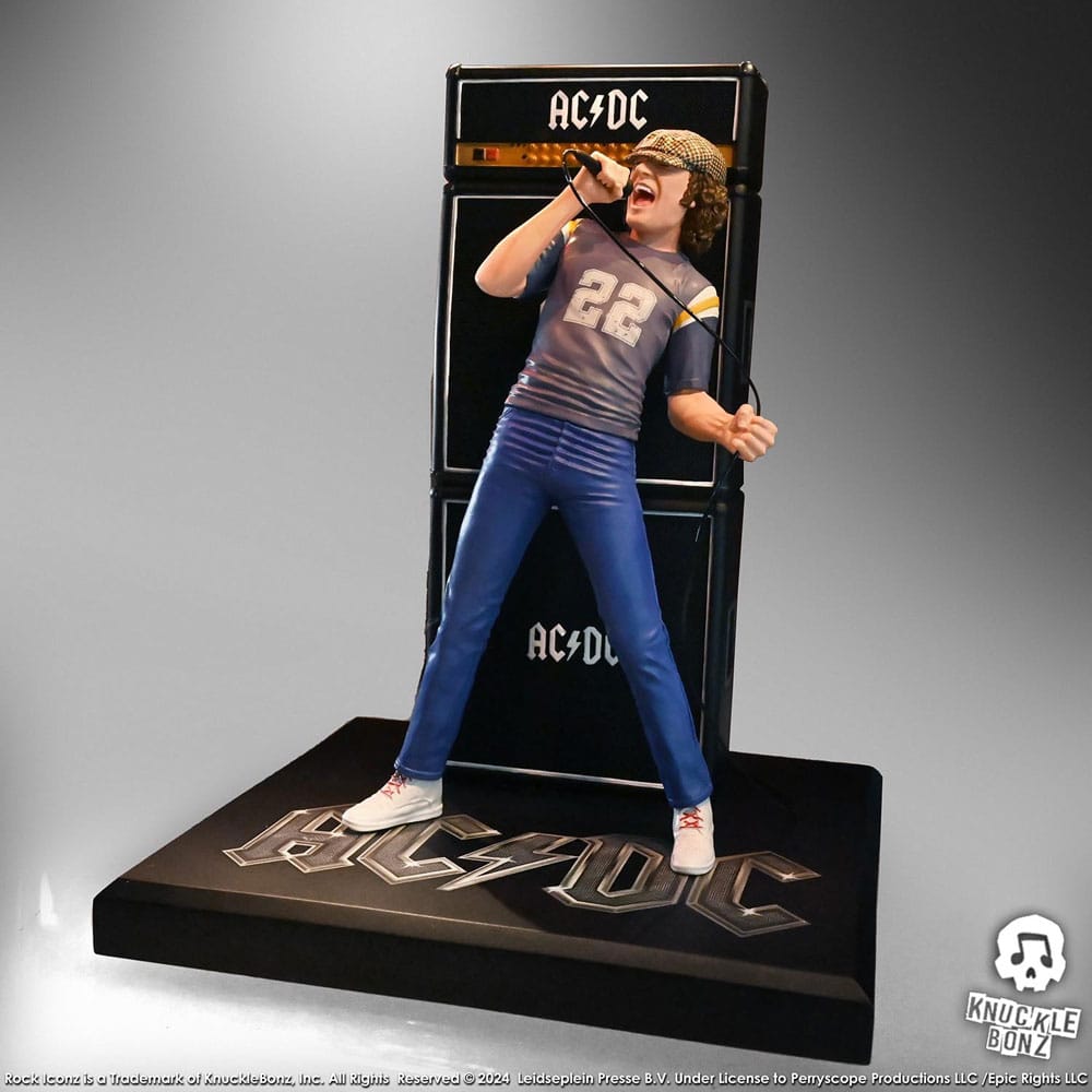 AC/DC Rock Iconz Statue Brian Johnson 23 cm Statues