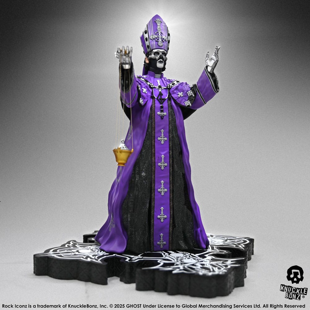 Ghost Rock Iconz Statue Papa V Perpetua Purple Robes 22 cm Statues