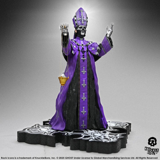 Ghost Rock Iconz Statue Papa V Perpetua Purple Robes 22 cm Statues