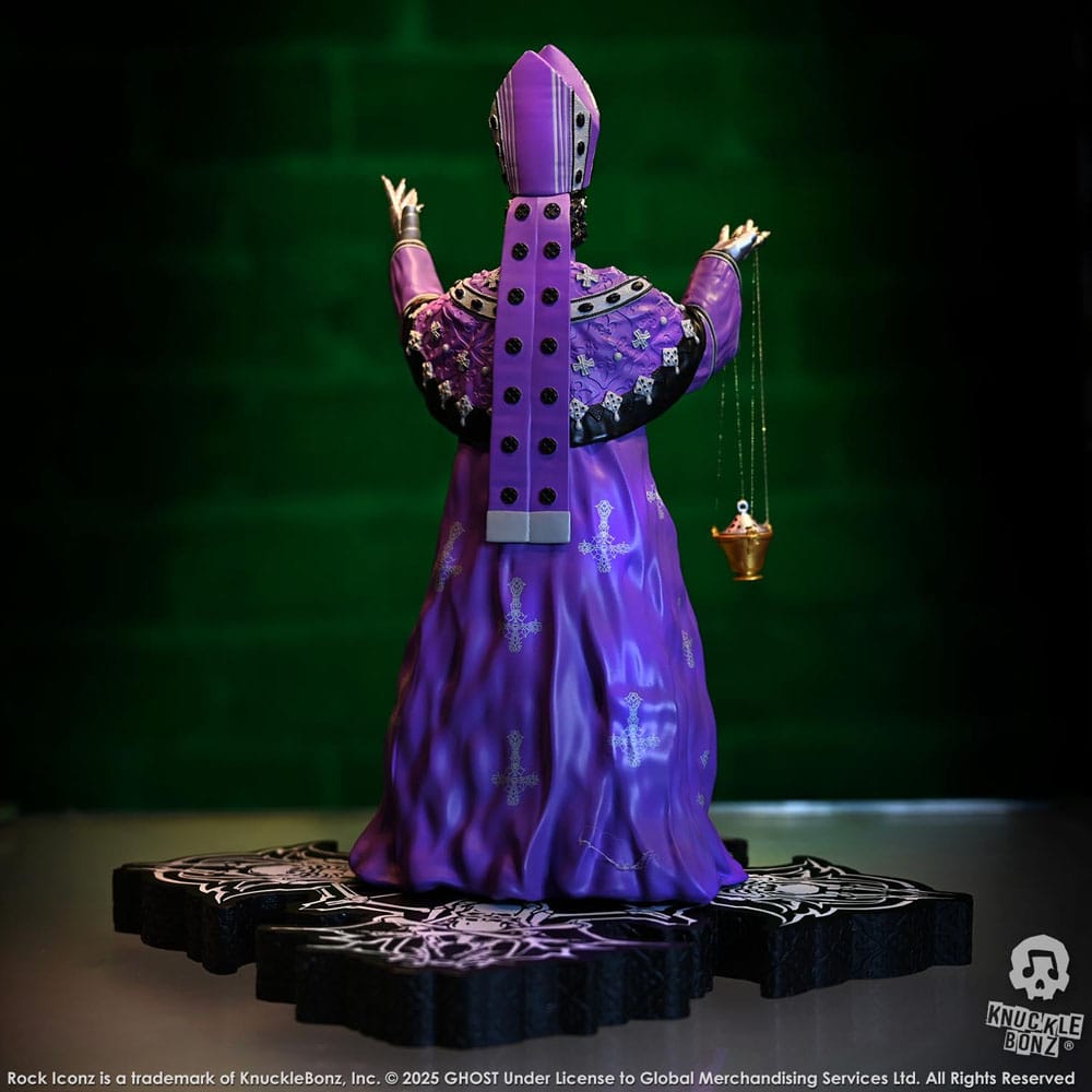 Ghost Rock Iconz Statue Papa V Perpetua Purple Robes 22 cm Statues