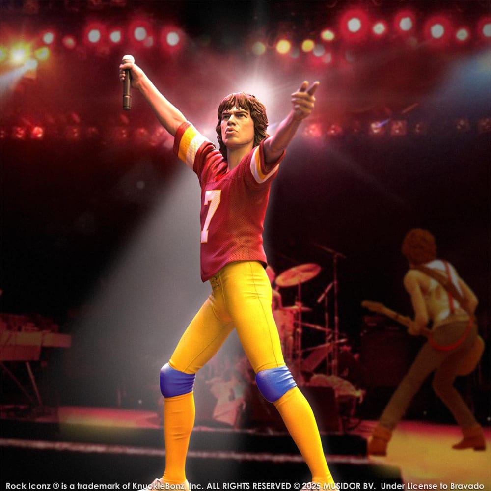 Rolling Stones Rock Iconz Statue Mick Jagger US Tour 1981 (Burgundy Jersey) 22 cm Knucklebonz