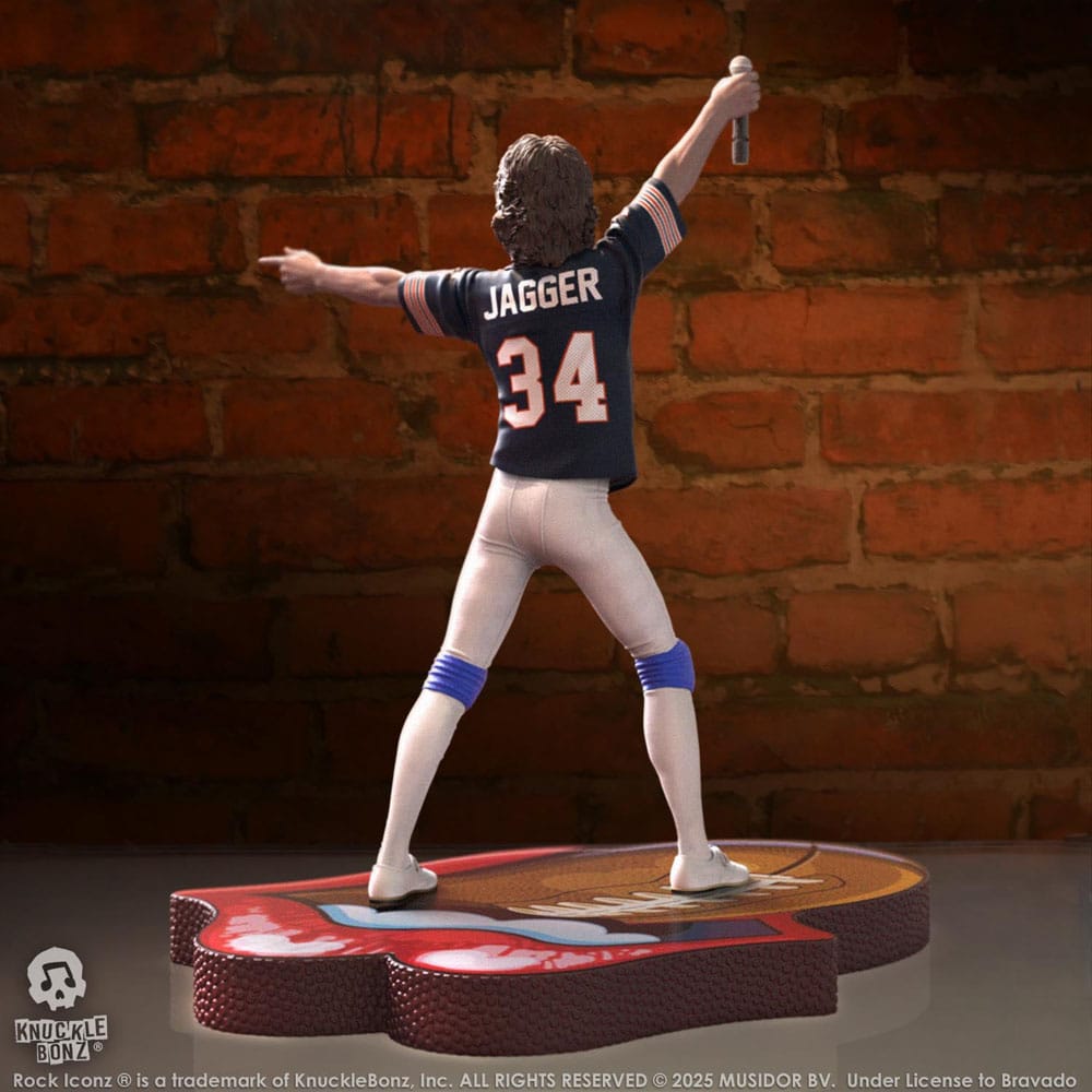 Rolling Stones Rock Iconz Statue Mick Jagger US Tour 1981 (Black Jersey) 22 cm Statues