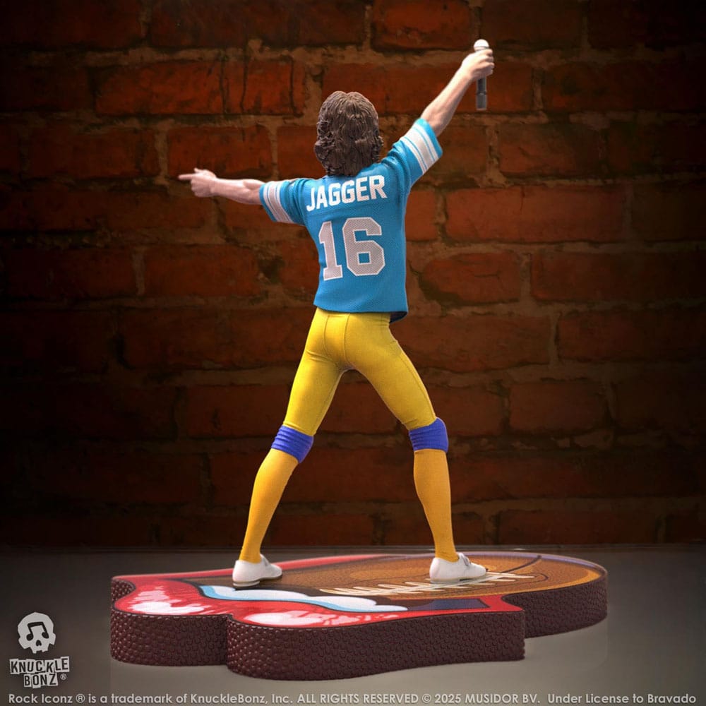 Rolling Stones Rock Iconz Statue Mick Jagger US Tour 1981 (Blue Jersey) 22 cm