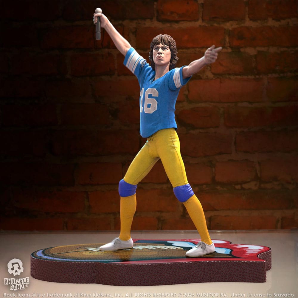 Rolling Stones Rock Iconz Statue Mick Jagger US Tour 1981 (Blue Jersey) 22 cm