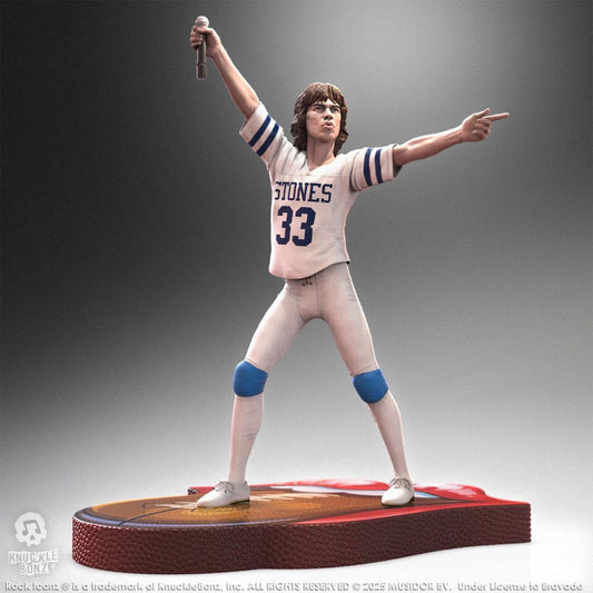 Rolling Stones Rock Iconz Statue Mick Jagger US Tour 1981 (White Jersey) 22 cm