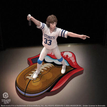 Rolling Stones Rock Iconz Statue Mick Jagger US Tour 1981 (White Jersey) 22 cm