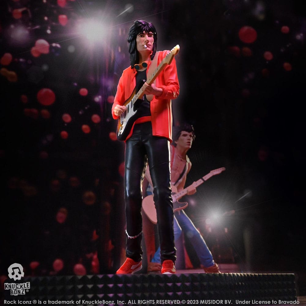 The Rolling Stones Rock Iconz Statue Ronnie Wood (Tattoo You Tour 1981) 22 cm Knucklebonz