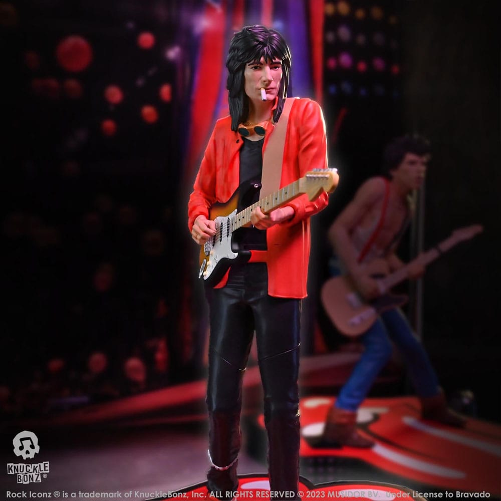 The Rolling Stones Rock Iconz Statue Ronnie Wood (Tattoo You Tour 1981) 22 cm Knucklebonz