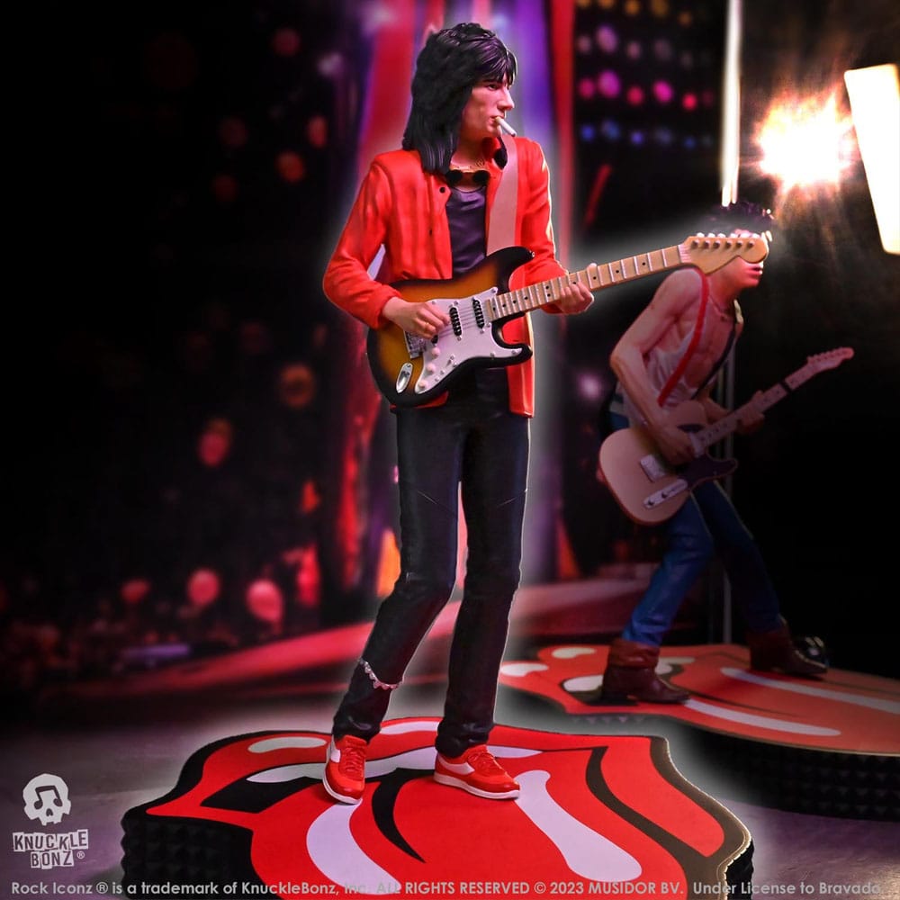 The Rolling Stones Rock Iconz Statue Ronnie Wood (Tattoo You Tour 1981) 22 cm Knucklebonz