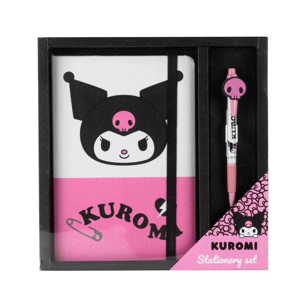 Sanrio Notebook with Pen Gift Set Kuromi Stationery