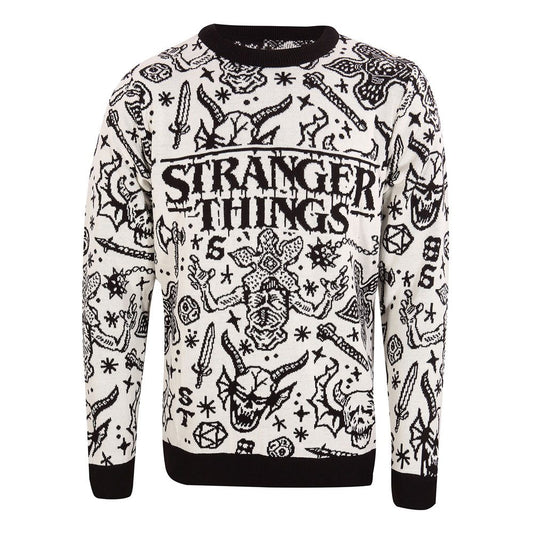 Stranger Things Sweatshirt Christmas Jumper Collage Size XL Sweaters