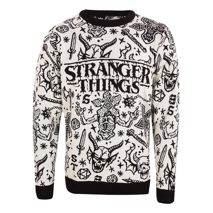 Stranger Things Sweatshirt Christmas Jumper Collage Size L Sweaters