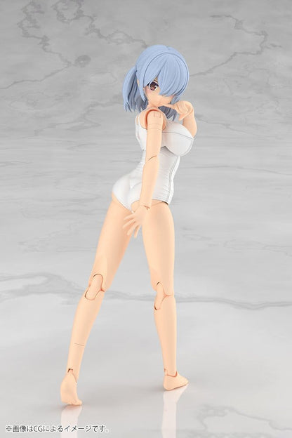 Frame Arms Girl Plastic Model Kit Mizuki School Swimsuits White Ver. 16 cm