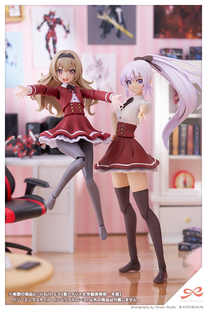 Sousai Shojo Teien Plastic Model Kit 1/10 Emma Koishikawa (St. Iris Gakuen Girl´s High School Winter Clothes) Dreaming Style Imperial Rose 14 cm