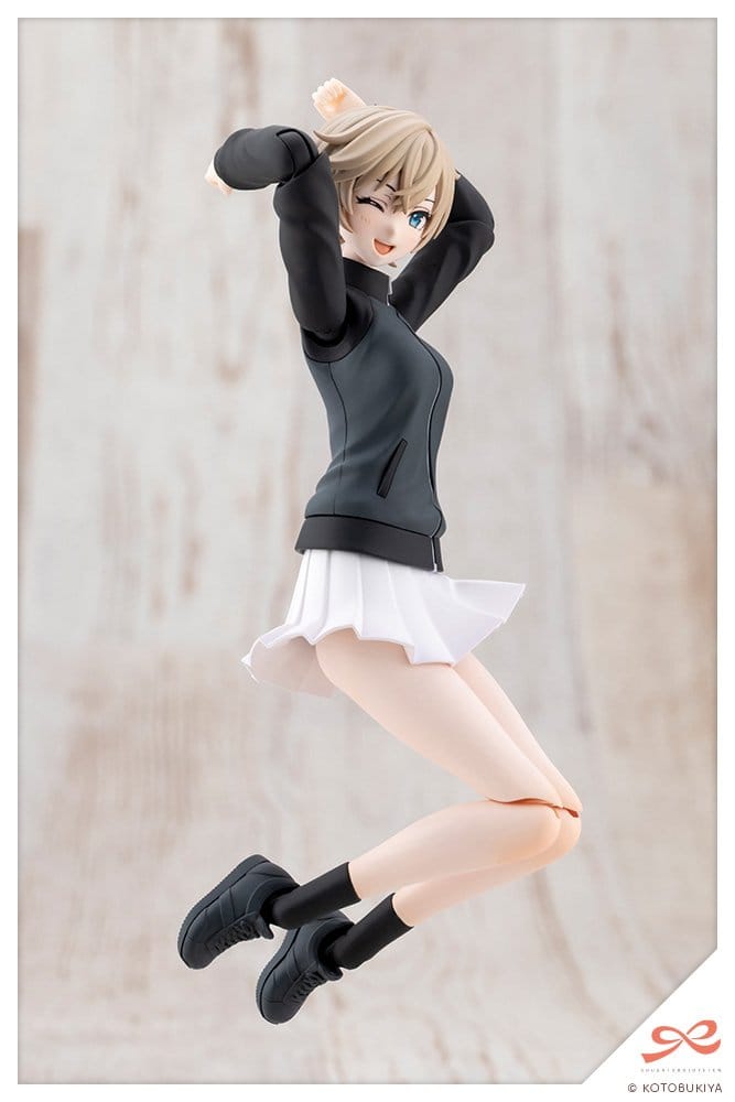 Sousai Shojo Teien Plastic Model Kit 1/10 Rui Saotome Touhou High School Tracksuit Dreaming Style Midnight Onyx 16 cm Kotobukiya