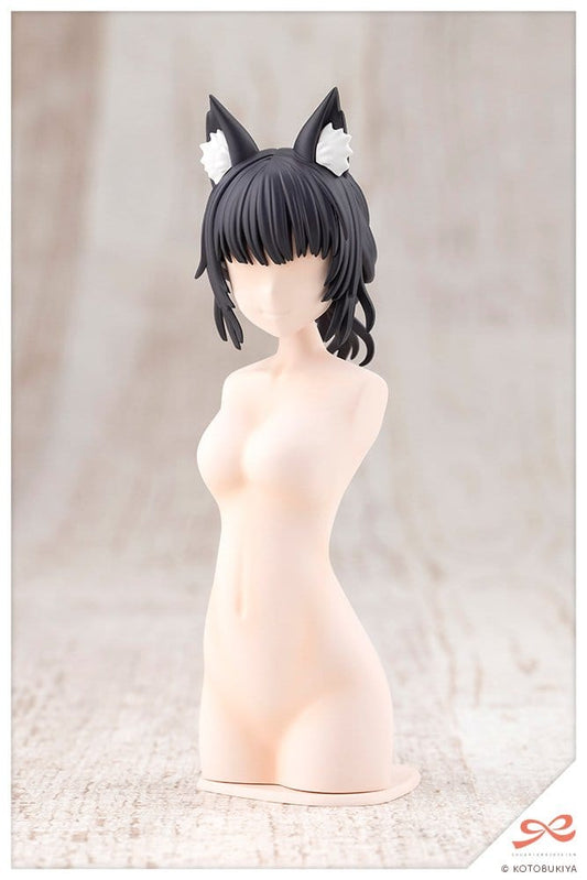 Sousai Shojo Teien Model Kit Accessory Set Arranged Wigs Animal Ears Messy Bun Fox 9 cm