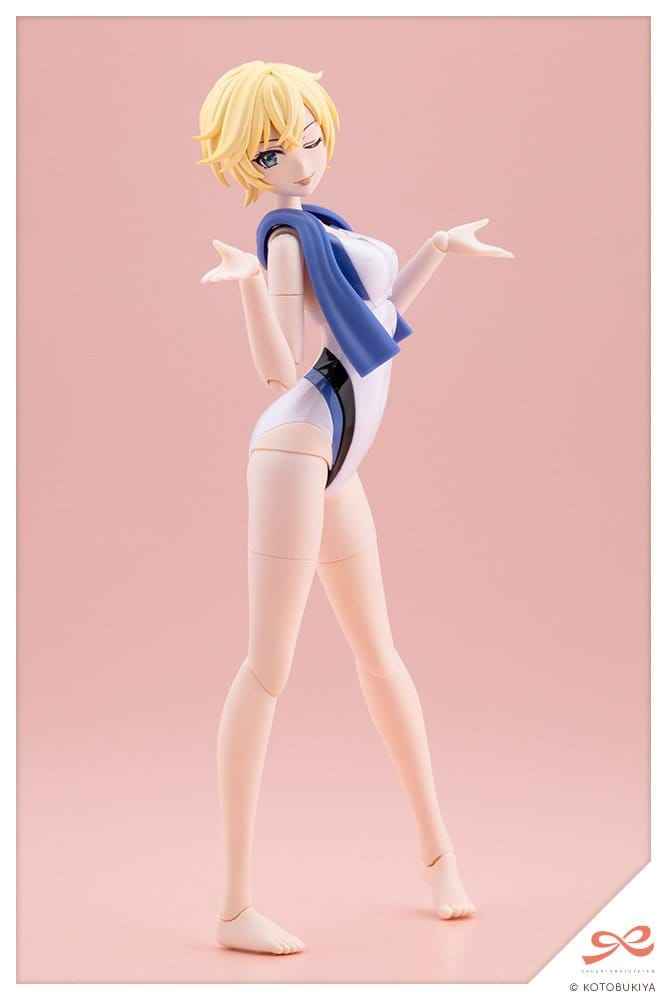 Sousaishojoteien Plastic Model 1/10 Rui Saotome Touou High School Competitive Swimsuit Dreaming Style White Dolphin 16 cm
