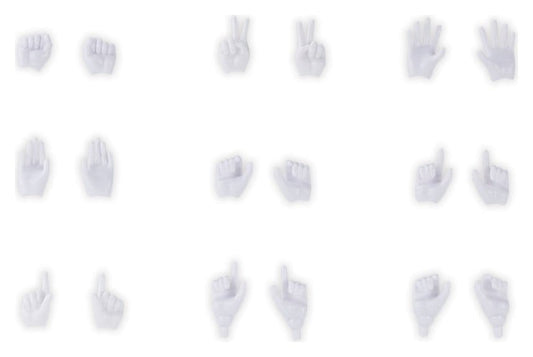 Megami Device M.S.G. Plastic Model Kit 1/1 09 Hand Set Skin Color White