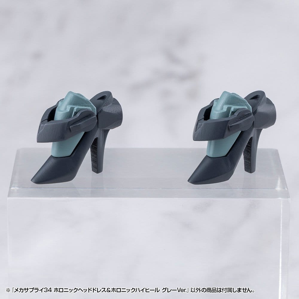 Kotobukiya M.S.G. Model Kit Accessory Set Mecha Supply 34 Holonic Headdress & Holonic High Heels Grey Ver. Kotobukiya