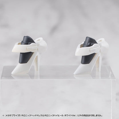 Kotobukiya M.S.G. Model Kit Accessory Set Mecha Supply 34 Holonic Headdress & Holonic High Heels White Ver. Kotobukiya