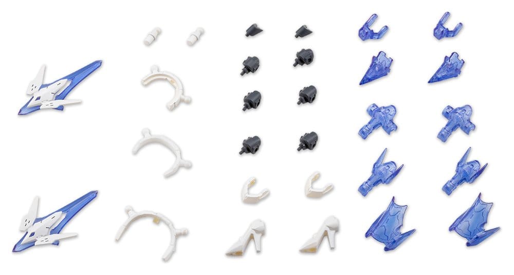 Kotobukiya M.S.G. Model Kit Accessory Set Mecha Supply 34 Holonic Headdress & Holonic High Heels White Ver. Kotobukiya