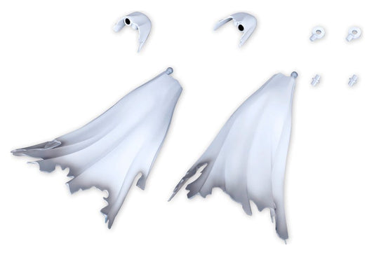 Kotobukiya M.S.G. Model Kit Accessory Set Dress Up Parts Side Cloak White Ver. 13 cm