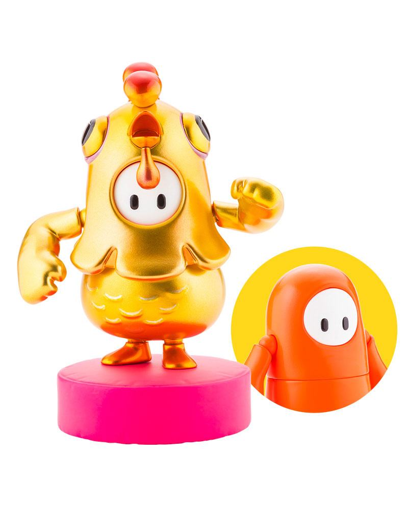 Fall Guys: Ultimate Knockout Action Figure 1/20 Legendary Edition Orangeade / Golden Chicken Costume 8 cm Action figures