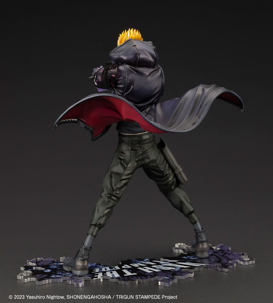 Trigun Stampede ARTFXJ Statue 1/8 Vash the Stampede The Gunman in Black Ver. 22 cm Statues