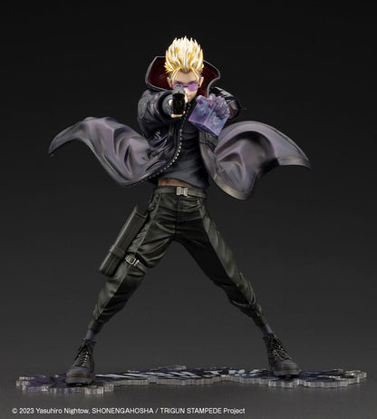 Trigun Stampede ARTFXJ Statue 1/8 Vash the Stampede The Gunman in Black Ver. 22 cm Statues