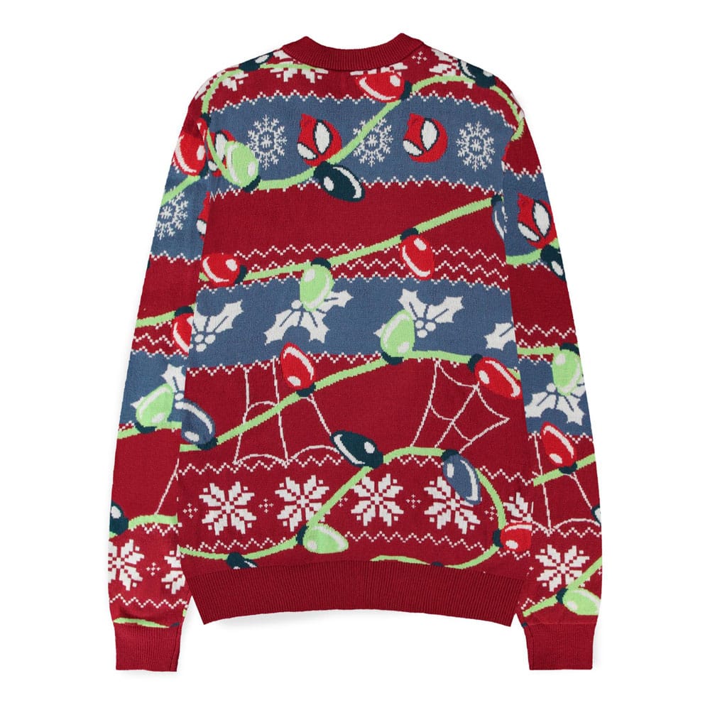 Spider-Man Sweater Swing into the Holidays (Christmas Jumper) Size S Difuzed