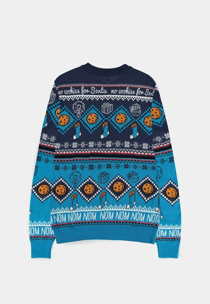 Sesame Street Christmas Sweater Cookie Monster Size XXL