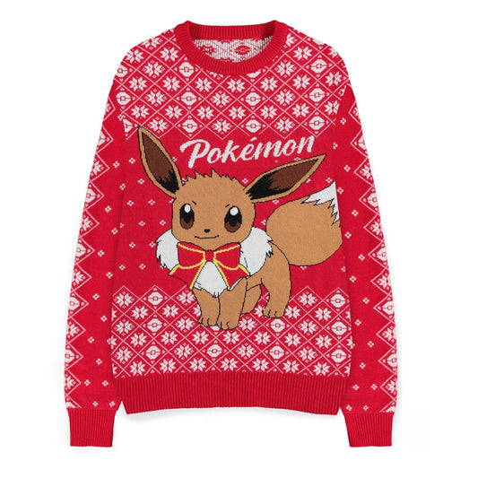 PokÃ©mon Sweatshirt Christmas Jumper Eevee Size S