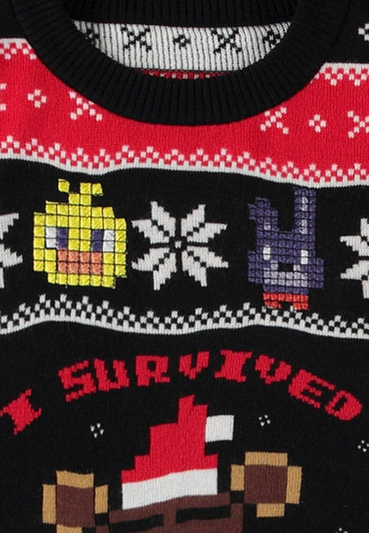 Five Nights at Freddy’s Sweater Survived Five Nights (Christmas Jumper) Size XL Sweaters