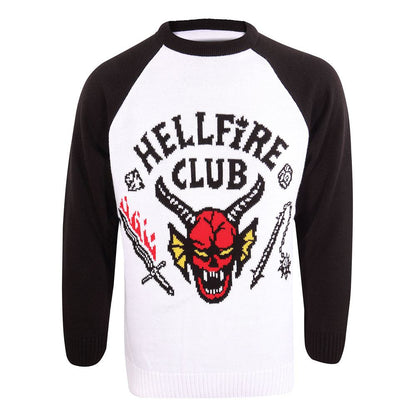 Stranger Things Sweatshirt Christmas Jumper Hellfire Club Size L - FanofThings.co.uk